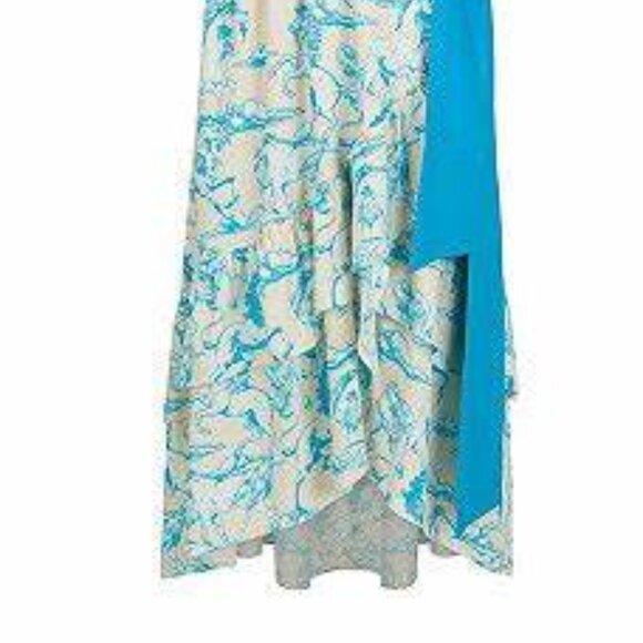 NWT NORDSTROM Midi Wrap Viscose Silk Dress NOCTURNE - Picture 4 of 6